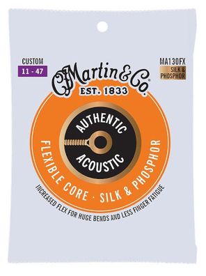 Martin MA130FX - Flexible Core silk & Phosphor - custom light (011-047) Saiten