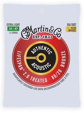 Martin MA180T - Lifespan 2.0 - extra light (010-047) - 12-string - Gitarrensaiten