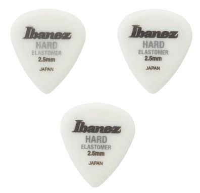 Ibanez Elastomer BELJ1HD25 - 2,5 mm - hard - Plektren Picks (3 Stück)