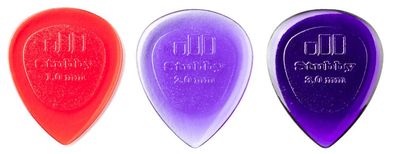 Dunlop Stubby Jazz Plektren - gemischt (3 oder 6 Stück)