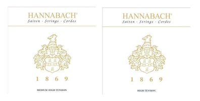 Hannabach 1869 Premium Saiten für Konzertgitarre - medium/high oder high tension