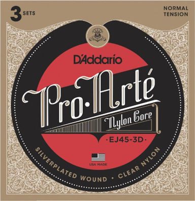D'Addario EJ45-3D - normal - 3-er Pack