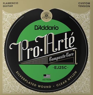 D'Addario EJ25C Clear Nylon Composite Flamenco