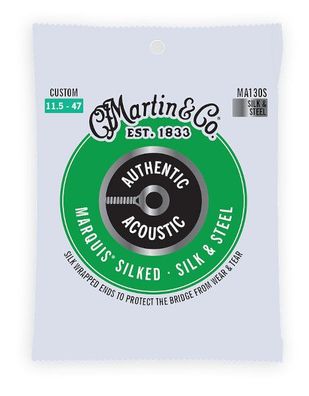 Martin MA130S - Marquis silked silk & steel - custom (0115-047) - Saiten für Gitarre