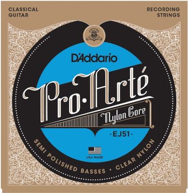 D'Addario EJ51 Pro-Arte semipolished - recording strings - Saiten für Konzertgitarre