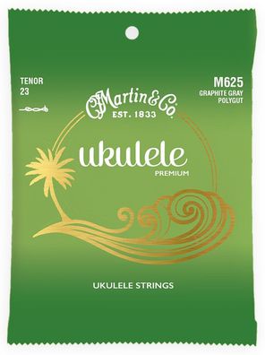 Martin M625 Premium Graphit Grey Polygut - Saiten für Tenorukulele
