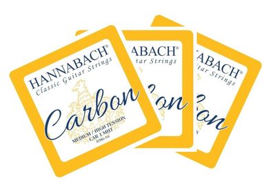 Hannabach CARBON - Diskantsatz oder Einzelsaiten für Konzertgitarre