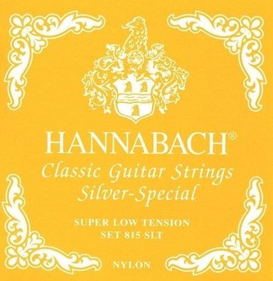 Hannabach 815SLT silver special - super low (gelb) - Saiten für Konzertgitarre