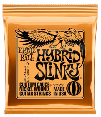 Ernie Ball 2222 Slinky Nickel - Hybrid (009-046) - Saiten für E-Gitarre