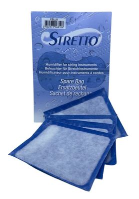 Stretto Luftbefeuchter - 4 Ersatzbeutel Cello - Instrumentenbefeuchter