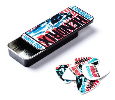 Dunlop JH-PT09M Jimi Hendrix - Tribute Tour - Sammlerbox mit 12 Plektren