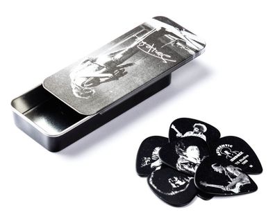 Dunlop JH-PT06M Jimi Hendrix - Silver Portrait - Sammlerbox mit 12 Plektren