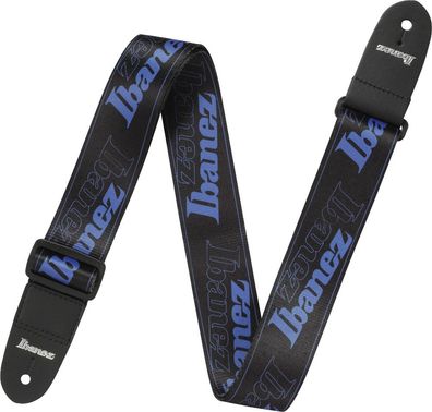 Ibanez Design Gitarrengurt GSD50-BL, Ibanez Logo blau