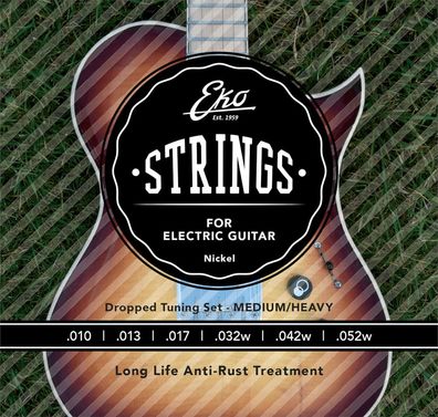 EKO EL1052HB - heavy bottom (010-052) - Saiten für E-Gitarre