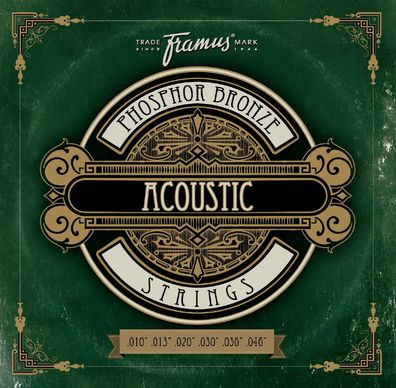 Framus 47210 EL - Phosphor Bronze - extra light (010-046) - Saiten für Westerngitarre