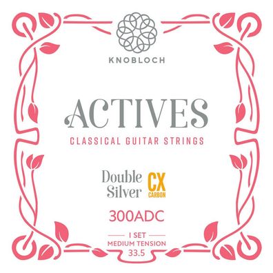 Knobloch 300ADC 33.5 Actives - Double Silver / CX Carbon - medium - Saiten