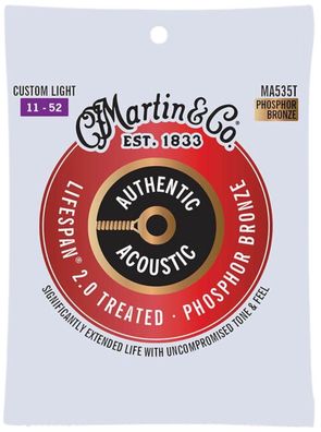 Martin MA535T - Lifespan 2.0 - Phosphor Bronze - custom light (011-052) - Saiten