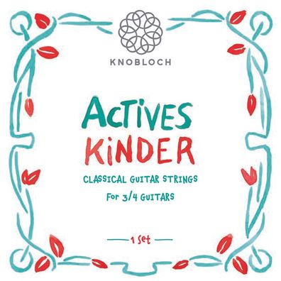 Knobloch Actives Saiten für Kindergitarre 300AKI (3/4-Gitarre) - Nylon/Carbon