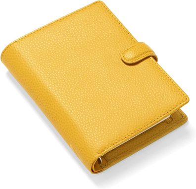 Filofax Finsbury Pocket Planer Leder Mustard Ringbuch A7 Organizer 19 mm Ringe 022619