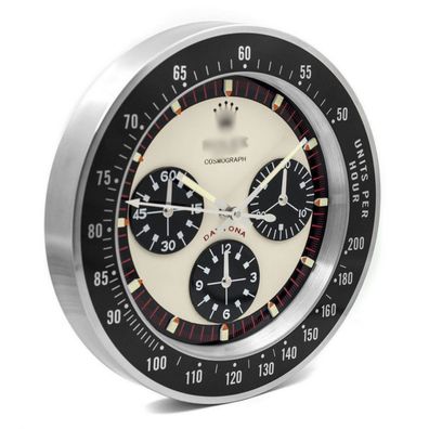 Wanduhr Rolex Vintage Daytona Chronograph Paul Newman Oyster Perpetual 34cm Luxusuhr