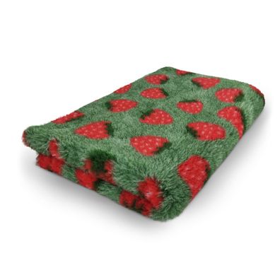 Vet Bed Hundedecke Hundebett Schlafplatz 150 x 100 cm grün Erdbeere