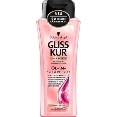 Schwarzkopf Gliss Kur Öl-In-Shampoo Leichte Pflege Shampoo 250 ml