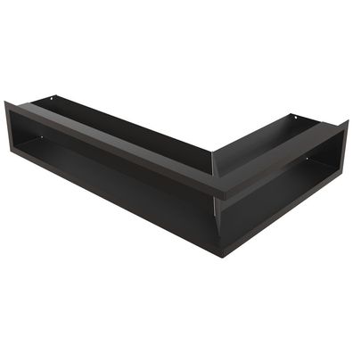 Eck-Lüftungsgitter LUFT links 60x40x12 schwarz