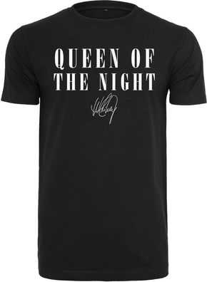 Merchcode Damen T-Shirt Ladies Whitney Queen Of The Night Tee Black