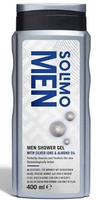 Solimo Herren-Duschgel mit Mandeloel und Silberionen, 400ml