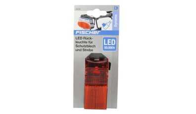 Fischer Fahrrad Dynamo LED-Rücklicht für Schutzblech und Strebenbefestigung