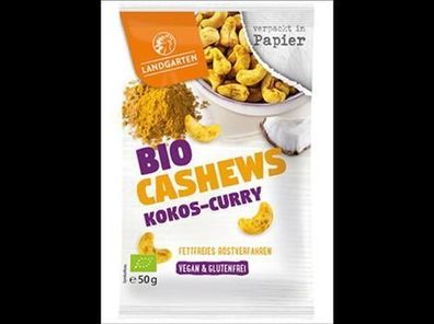 Landgarten Bio Cashews Kokos-Curry 50g 50g