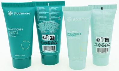 Biodamore Haarspülung Aloe Vera & Eucalyptus 50 ml -Reisegröße