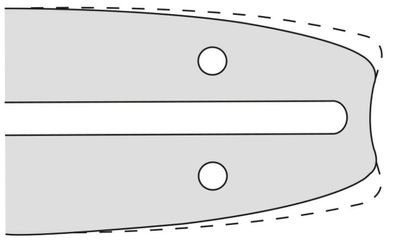Kettenschiene Nachbauteil für 03 Schiene 35 cm 3/8'' 1,3 mm