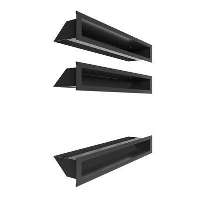 Lüftungsgitter LUFT KIT 3x für Kamin mit geradem Glas