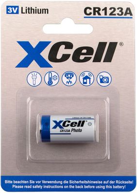 XCell CR123A 2/3A Lithium Batterie – 1500 mAh für Ihre Geräte