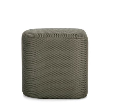 Bizzotto - Pouf Darya aus Waben-Stoff, Dunkelgrün