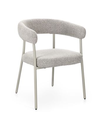 Bizzotto - Esszimmerstuhl Giaele aus Boucle-Stoff, Sand