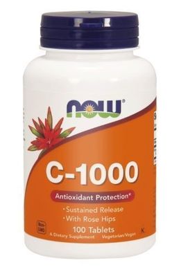 Now Foods C-1000 RH, Langzeitfreisetzung, 100 Tabletten