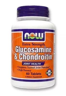 Now Foods Glucosamin Chondroitin 750/600mg, 60 Kapseln - Gelenkunterstuetzung Hochdos