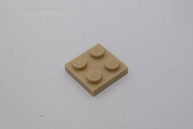 Lego Platte 2x2 plate 3022 beige tan