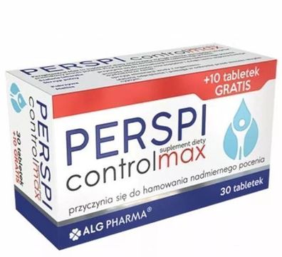 Perspi-Control Max Packung - 40 Tabletten fuer Maximale Schweisskontrolle & Frische,