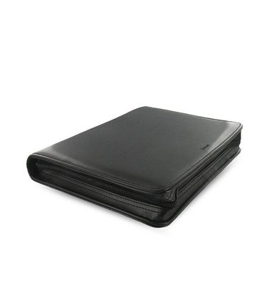 Filofax A5 Organizer Metropol Schwarz Ringbuch Zipper + Kalender 30 mm Ringung 026979