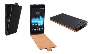 Patona Slim FlipCover KlappTasche SchutzHülle Case Cover für Sony Xperia Z