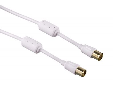 Hama AntennenKabel Slim 90dB AnschlussKabel KoaxKabel Digital TV 4K UHD HD 3D