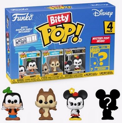 Funko Bitty PoP! Disney Goofy - Chip - Minnie - 4 er Pack - 3221