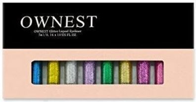 Premium Glitzer Eyeliner Set mit 10 leuchtenden Farben - Fuer brillante Augen!