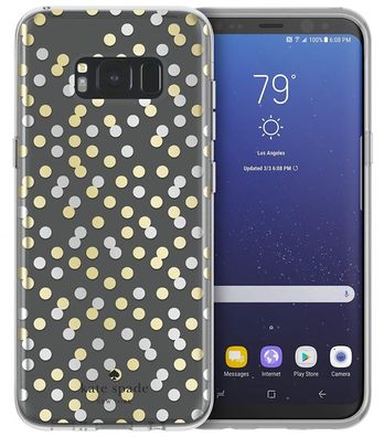 Kate Spade New York Confetti Cover Case Hülle Bag für Samsung Galaxy S8 Plus S8