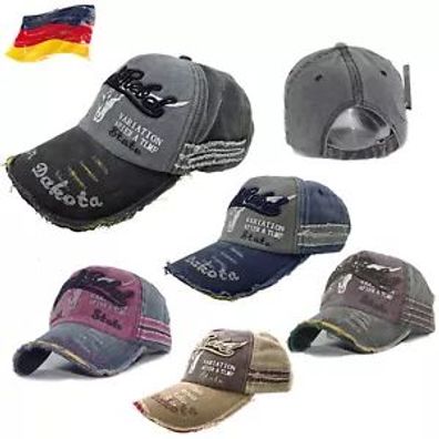 Herren Retro Basecap Mütze Schirmmütze Cappy Caps Kappe Baseball Cap Outdoor Cap