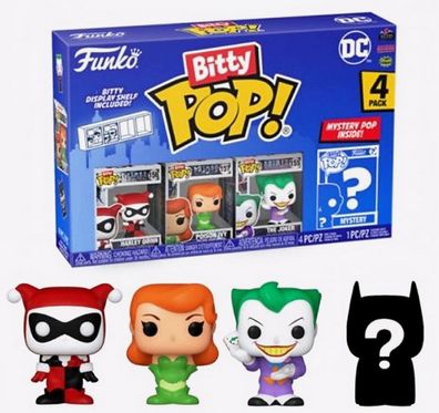 Funko Bitty PoP! DC Batman - Harley Quinn - Poison Ivy - The Joker - 4 er Pack - 3139