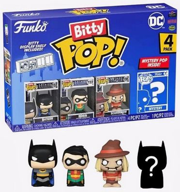 Funko Bitty PoP! DC Batman - Batman - Robin - Scarecrow - 4 er Pack - 3115
